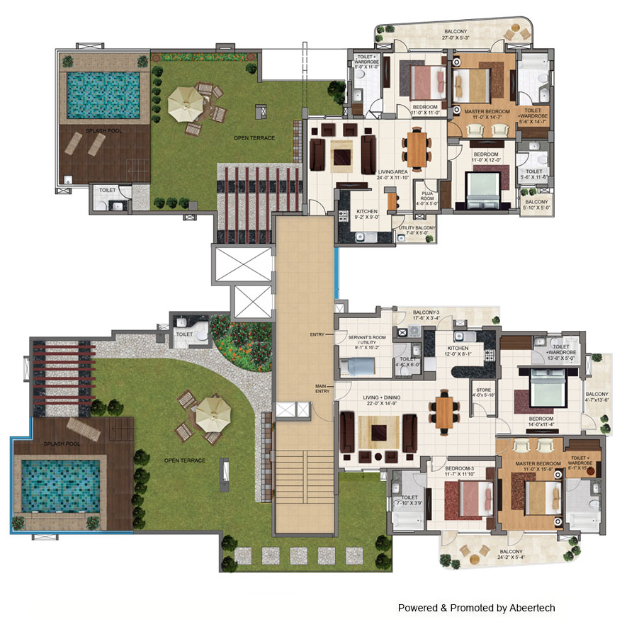 3+1 bhk penthouses in zirakpur