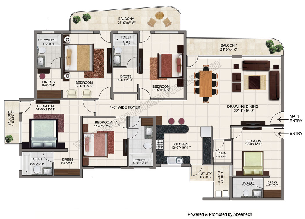 5 bhk flats in zirakpur